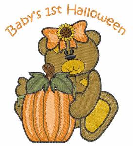 Picture of Babys 1st Halloween Machine Embroidery Design