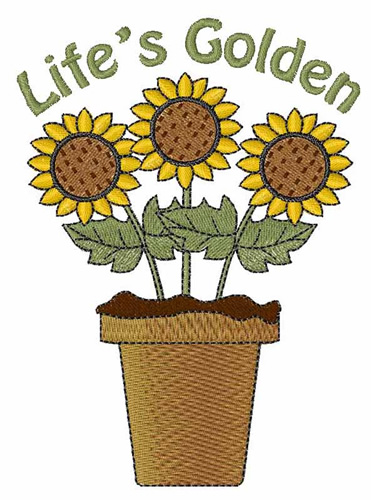 Lifes Golden Machine Embroidery Design
