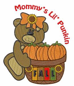 Picture of Mommys Lil Punkin Machine Embroidery Design