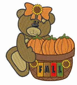 Picture of Fall Pumpkins Machine Embroidery Design