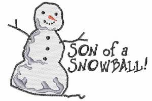 Picture of Son Of A Snowball Machine Embroidery Design