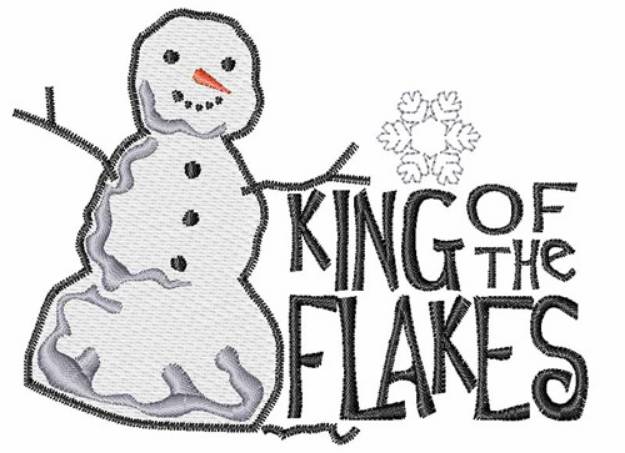 Picture of King Of Flakes Machine Embroidery Design
