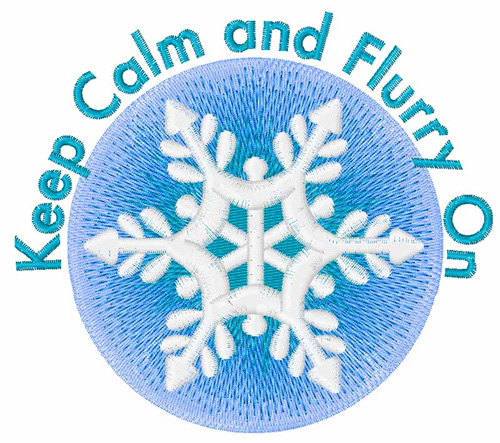 Keep Calm Machine Embroidery Design