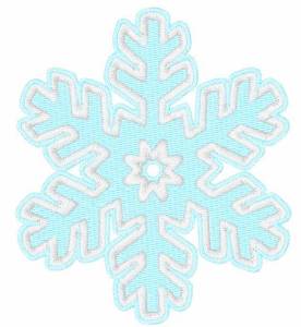 Picture of Single Snowflake Machine Embroidery Design