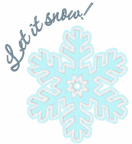 Let It Snow! Machine Embroidery Design