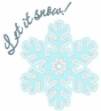 Picture of Let It Snow! Machine Embroidery Design