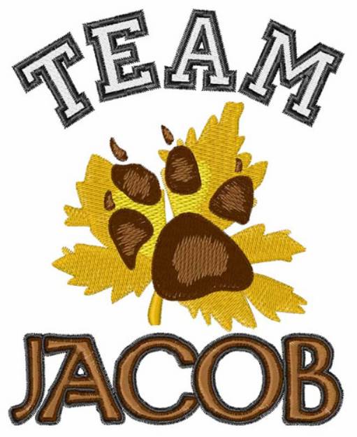 Picture of Team Jacob Machine Embroidery Design