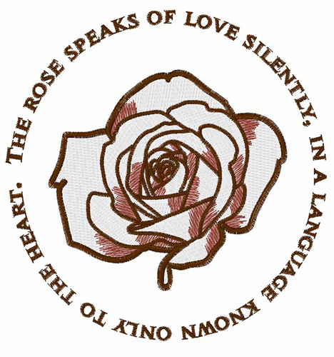 Love Silently Machine Embroidery Design