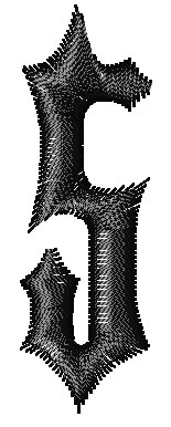 Iron Wood Font 5 Machine Embroidery Design