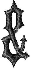 Picture of Iron Wood Font & Machine Embroidery Design