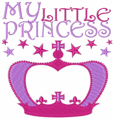 My Little Princess Machine Embroidery Design