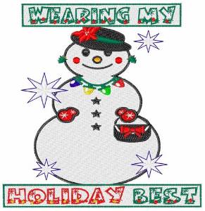 Picture of My Holiday Best Machine Embroidery Design