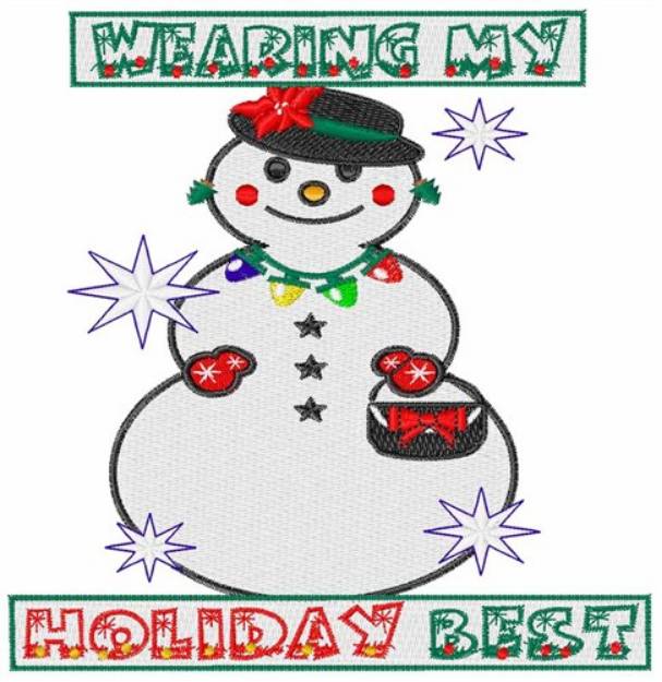 Picture of My Holiday Best Machine Embroidery Design