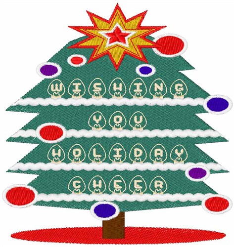 Holiday Cheer Machine Embroidery Design
