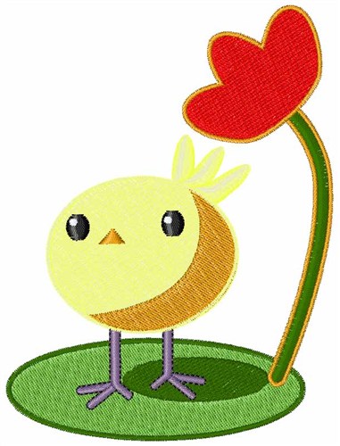Baby Chick Machine Embroidery Design