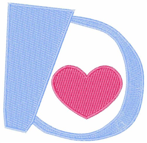 Valentine Font D Machine Embroidery Design