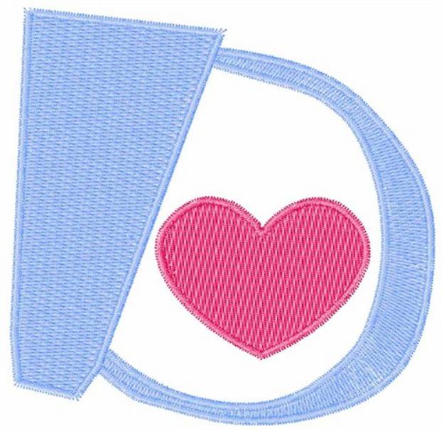 Picture of Valentine Font D Machine Embroidery Design