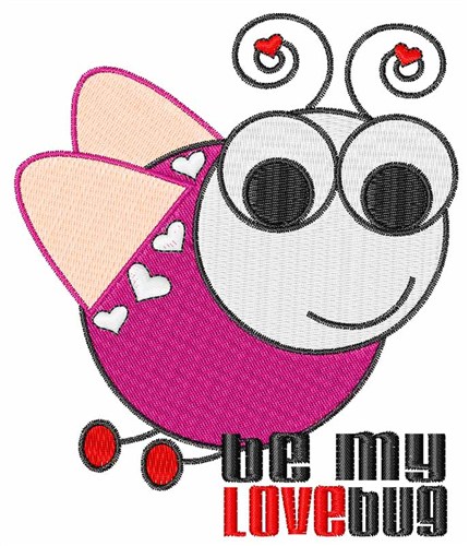 Be My Love Bug Machine Embroidery Design