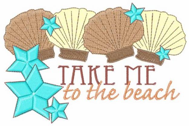 Picture of To The Beach Machine Embroidery Design