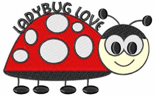Picture of Ladybug Love Machine Embroidery Design