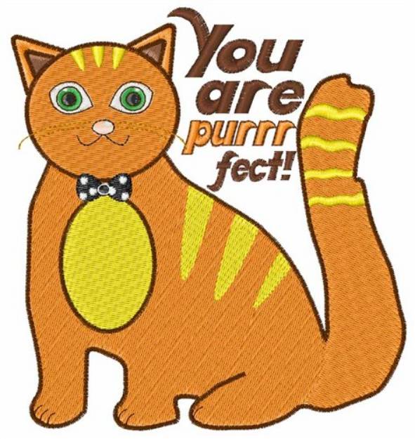 Picture of You Are Purrrfect Machine Embroidery Design