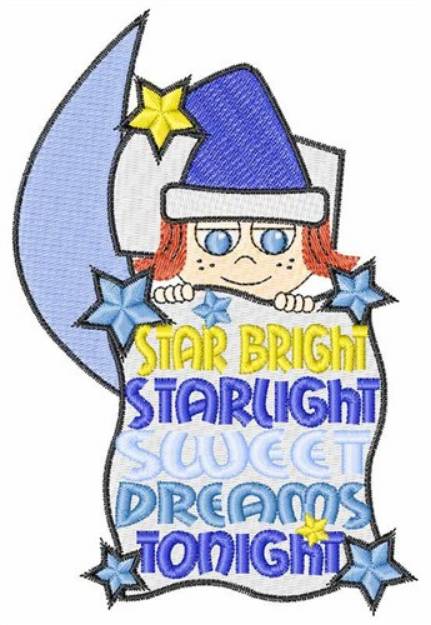 Picture of Star Bright Machine Embroidery Design