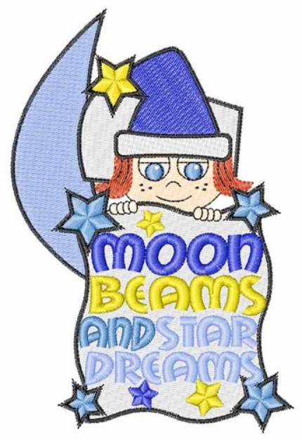Picture of Moon Beams Machine Embroidery Design