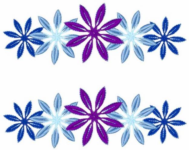 Picture of Colorful Snowflakes Machine Embroidery Design