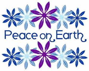 Picture of Peace On Earth Machine Embroidery Design