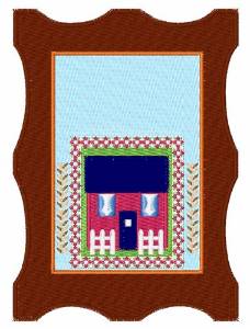 Picture of House Picture Machine Embroidery Design