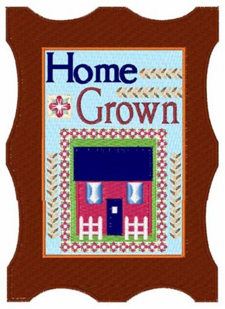 Picture of Home Grown Machine Embroidery Design