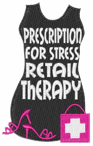 Retail Therapy Machine Embroidery Design