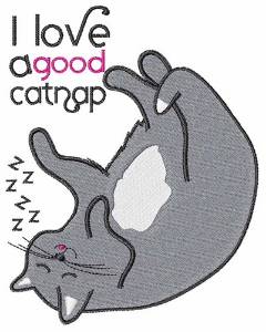 Picture of A Good Catnap Machine Embroidery Design