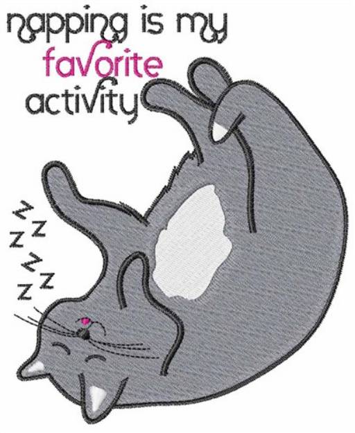 Picture of My Favorite Activity Machine Embroidery Design