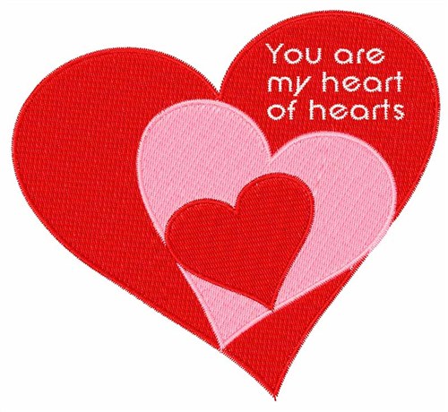 Heart Of Hearts Machine Embroidery Design