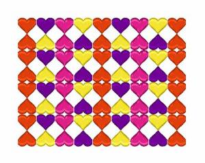 Picture of Heart Pattern Machine Embroidery Design
