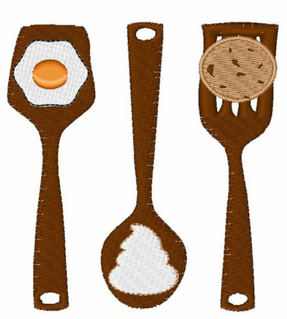 Picture of Kitchen Tools Machine Embroidery Design