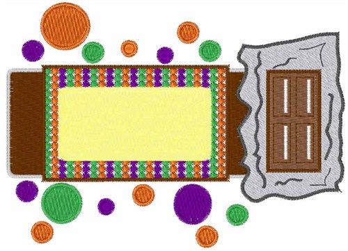 Chocolate Bar Machine Embroidery Design
