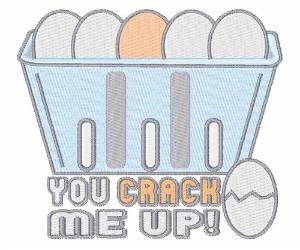 Picture of You Crack Me Up Machine Embroidery Design