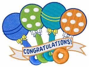 Picture of Congratulations! Machine Embroidery Design