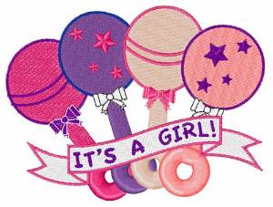 Picture of Its A Girl! Machine Embroidery Design