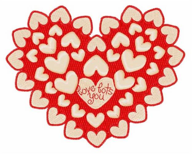 Picture of Love You Lots Machine Embroidery Design