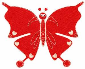 Picture of Valentine Butterfly Machine Embroidery Design