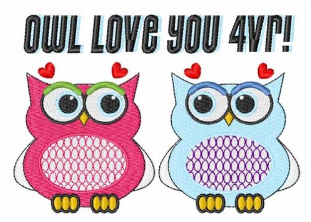 Picture of Owl Love You Machine Embroidery Design
