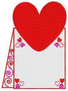 Picture of Valentine Card Machine Embroidery Design