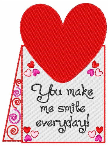 Make Me Smile Machine Embroidery Design