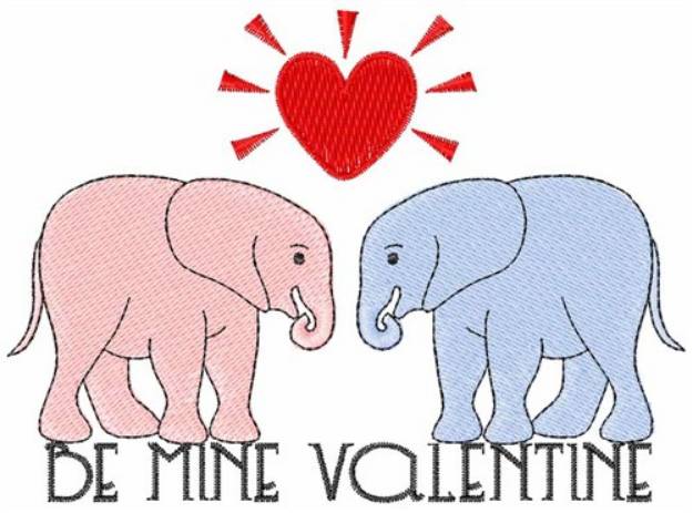 Picture of Be Mine Valentine Machine Embroidery Design