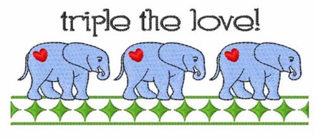 Picture of Triple The Love Machine Embroidery Design