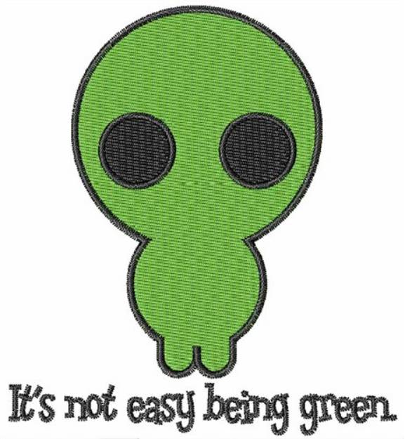 Picture of Not Easy Being Green Machine Embroidery Design