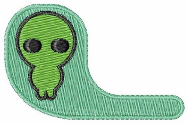Picture of Space Alien Uppercase L Machine Embroidery Design